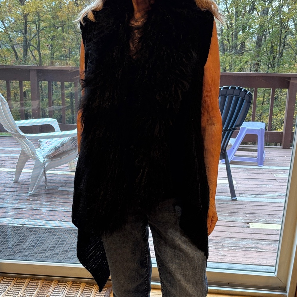Olivaceous Black V-Neck Sweater Vest